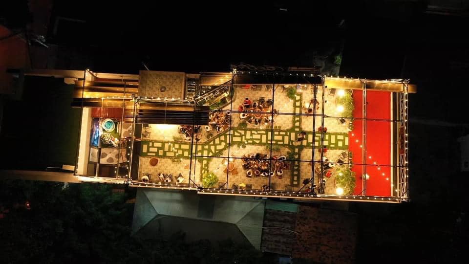 Chiếu sáng kiến trúc mặt đứng Façade BM Tower ban đêm