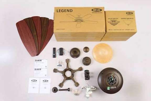 Quạt trần Mr.Vũ LEGEND thực tế 3